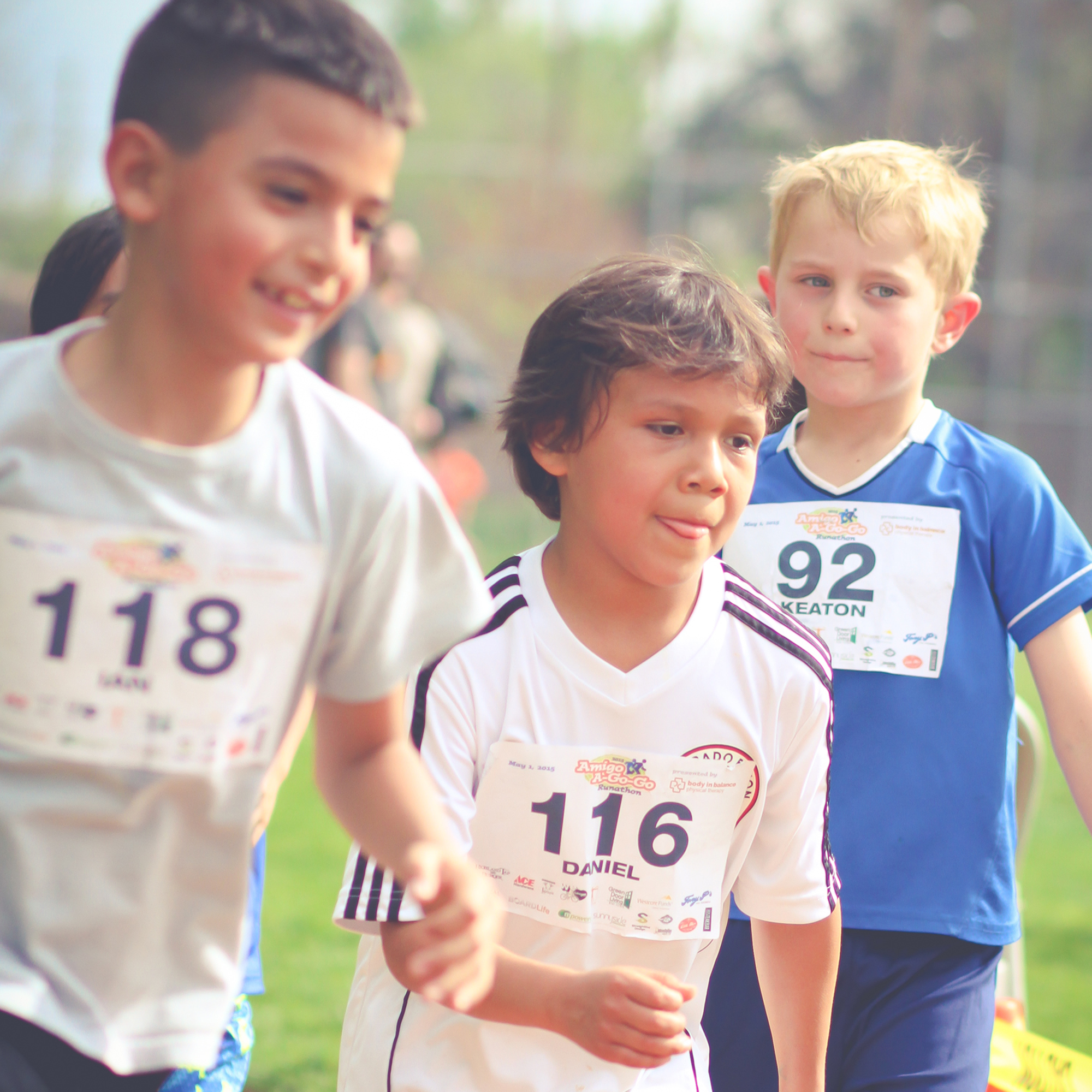children running in a race